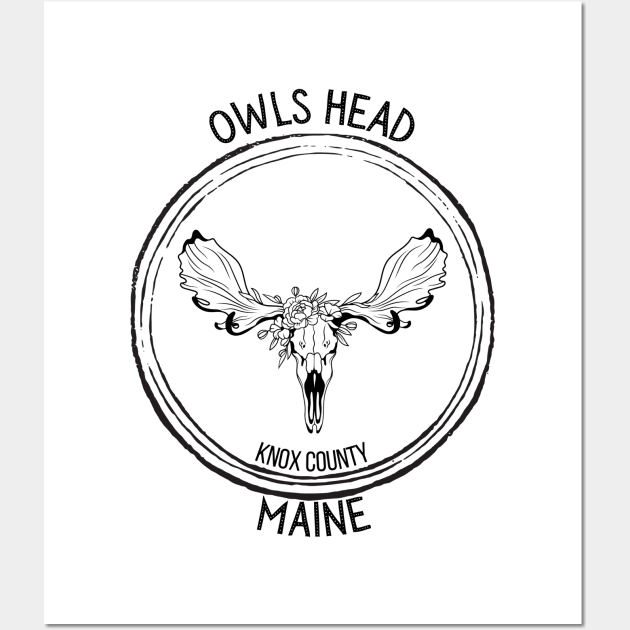 Owls Head Maine Moose Wall Art by TrapperWeasel